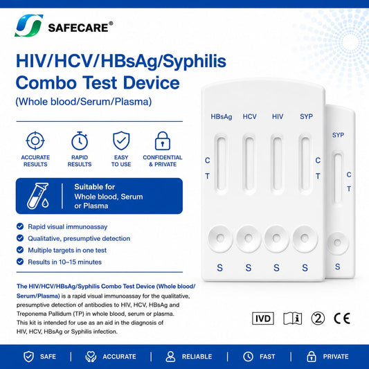 4 Panel STD Screening Test Cassette